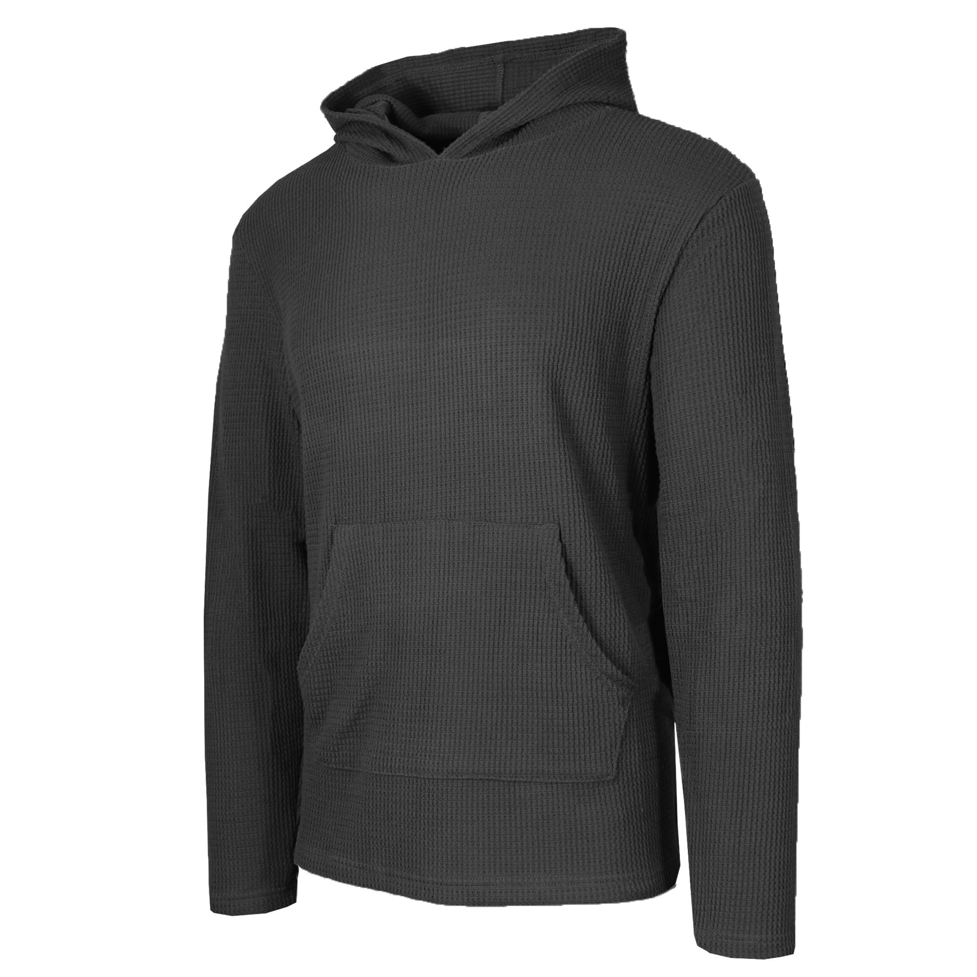 Jentlouis Mesh Knit Hoodie Mサイズ Men's Waffle Knit Thermal Pullover Hoodie (S-3XL) - Walmart.com