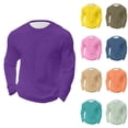 thumbnail image 1 of Men's Waffle Long Sleeve Shirts Sweatshirt, Crew Neck Underwear Tops Casual Pullover Sweaters Knit Undershirts Size 5XL Yellow, 1 of 5