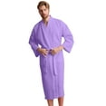 thumbnail image 1 of Men's Waffle Spa Bathrobe - Long, Lightweight, Absorbent, 1 of 5