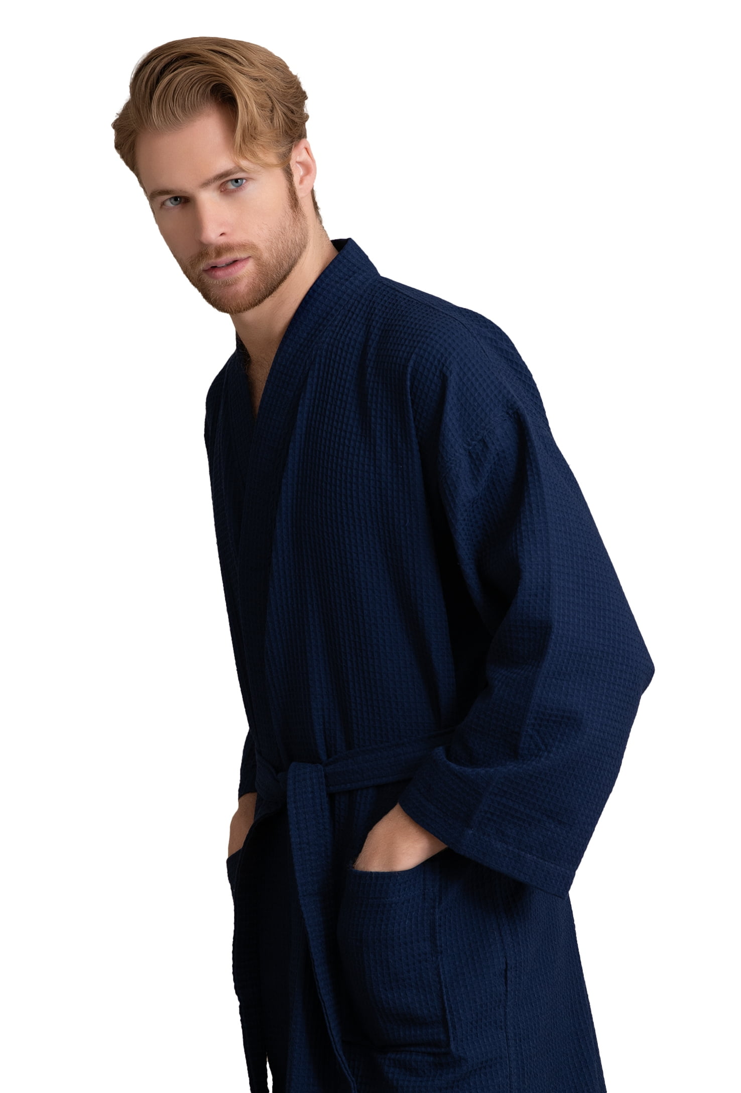 Fruit of the Loom Men's Soft Touch Waffle Robe - Walmart.com