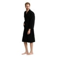 thumbnail image 1 of Men's Waffle Spa Bathrobe - Long, Lightweight, Absorbent, 1 of 3