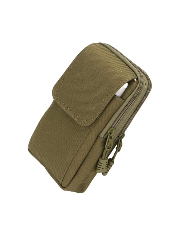 Men's Waist Pouches For Cellphone Essential Wear Resistant Oxford Fabric Comfort Fit Outdoor Waist Bag
