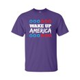 thumbnail image 1 of Men's Wake Up America Short Sleeve T-shirt-Purple-small, 1 of 4