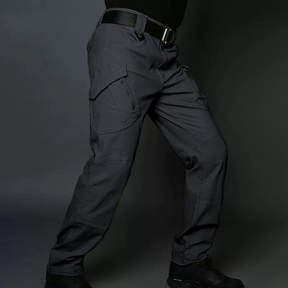 Men's Walking Outdoor Cargo Pants Multi-Pocket Stretch Durable Relaxed Fit Bottoms
