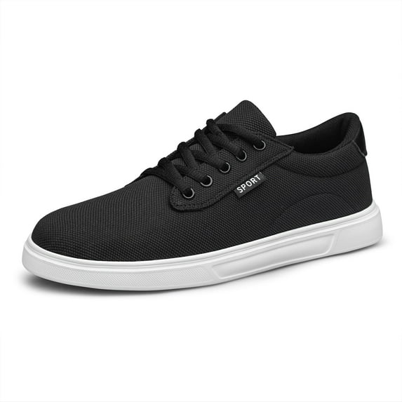 Men's Walking Shoes, Casual Sneakers - Comfortable Lightweight Slip on Skate Shoes Black Size 11