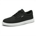 thumbnail image 1 of Men's Walking Shoes, Casual Sneakers - Comfortable Lightweight Slip on Skate Shoes Black Size 8.5, 1 of 5