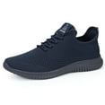 thumbnail image 1 of Men's Walking Shoes Ultra Lightweight Breathable Running Shoes Non Slip Athletic Fashion Sneakers All Blue Size 11.5, 1 of 7