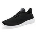 thumbnail image 1 of Men's Walking Shoes Ultra Lightweight Breathable Running Shoes Non Slip Athletic Fashion Sneakers Black Size 12, 1 of 7
