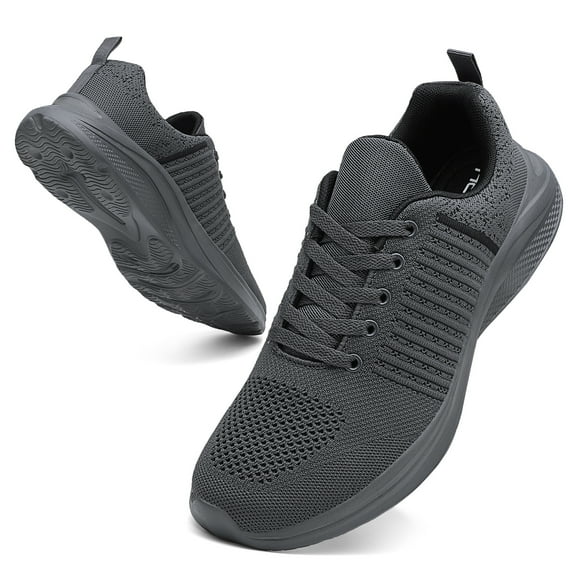 Men's Walking Shoes Wide Width Athletic Shoes Grey 13