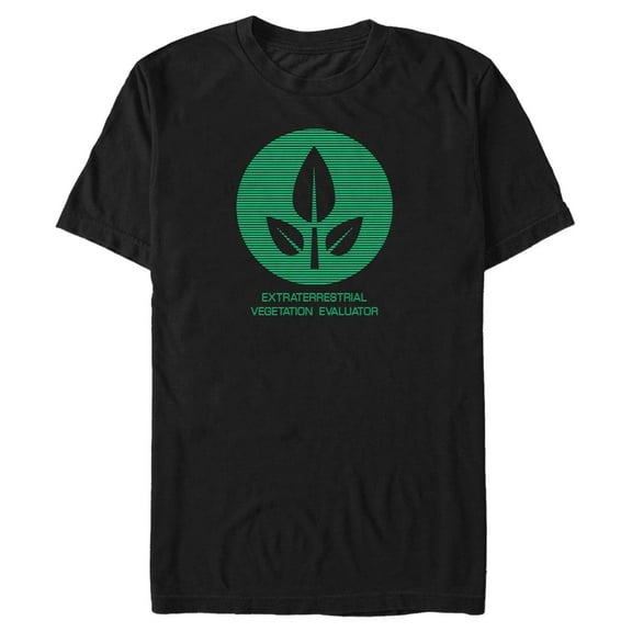 Men's Wall-E EVE Extraterrestrial Vegetation Evaluator Logo  Graphic Tee Black 1X Big Tall