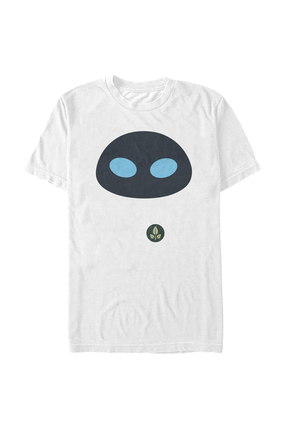 Men's Wall-E EVE Face Graphic Tee White Large