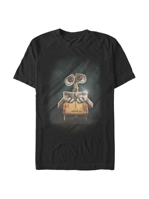 Men's Wall-E Plant Gift Graphic Tee Black 3X Large