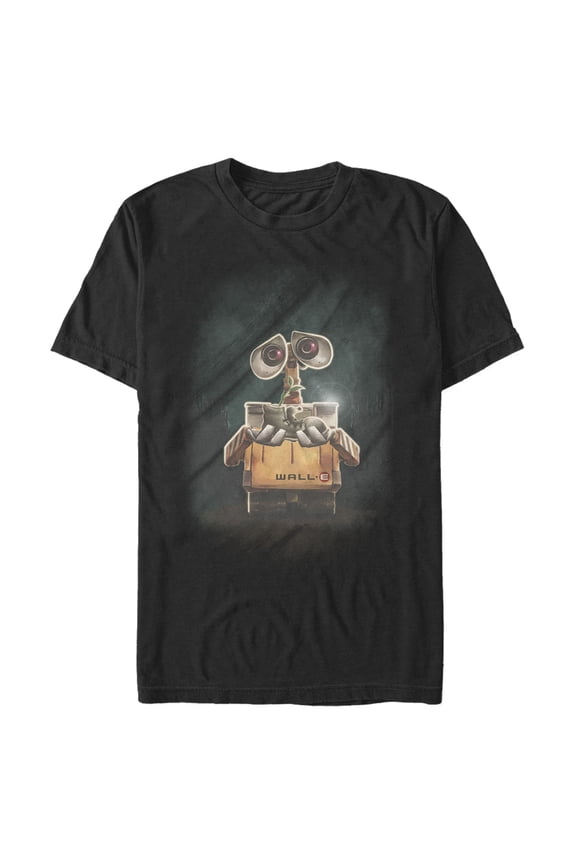 Men's Wall-E Plant Gift Graphic Tee Black Large