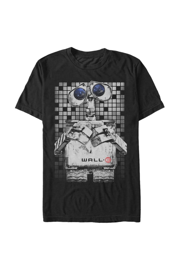 Men's Wall-E Tile Graphic Tee Black Large