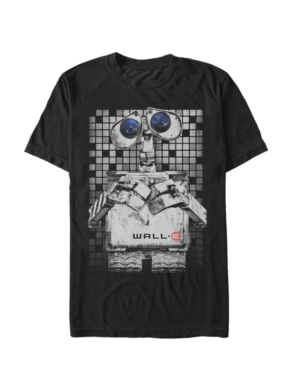 Men's Wall-E Tile Graphic Tee Black Large