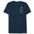 thumbnail image 1 of Men's Wall-E Valentine Heart Pocket Graphic Tee Navy Blue Heather 3X Large, 1 of 3