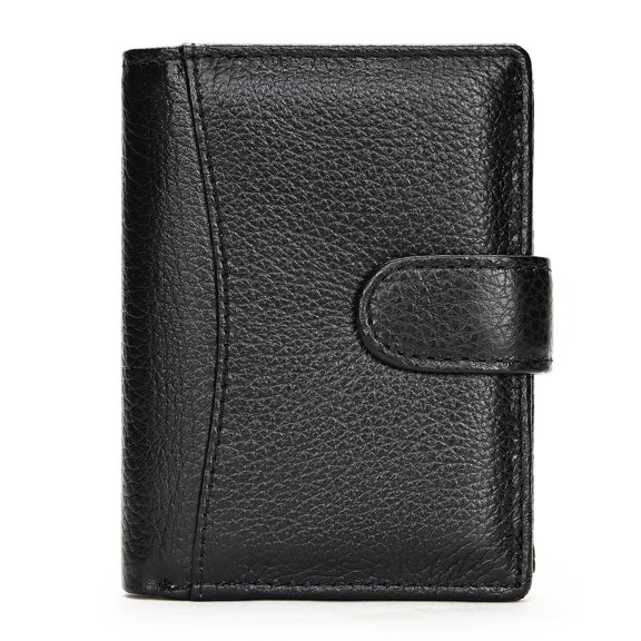 Men's Wallet,  Anti-theft Card Swiping Rfid Top Layer Cowhide Wallet  with Multi Slot Change Card Holder 4.9 * 3.5in