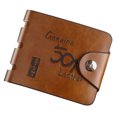thumbnail image 1 of Men's Wallet Short Vertical Ultra-Thin Wallet Bank Card Card Case Small Wallet, 1 of 9