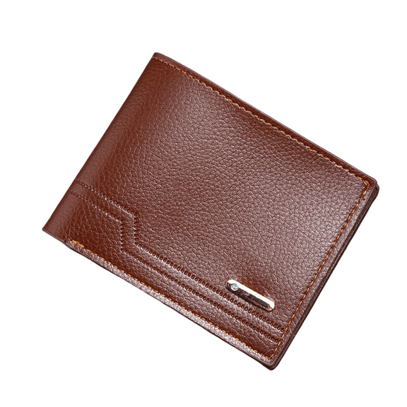 Men's Wallet, Soft Pu Leather,multi Slot Change Card Holder Wallet/4.5 * 3.5in