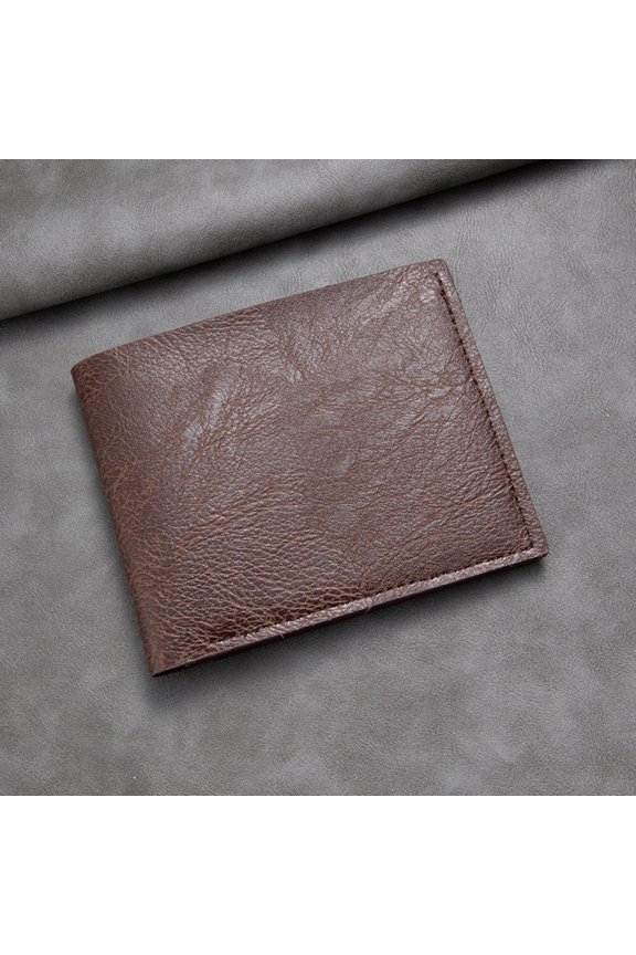 Men's Wallet, Ultra Light Pu Wallet, Multifunctional Retro Multi Slot Card Bag Wallet/4.5 * 3.7in