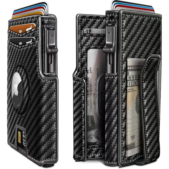 Men's Wallet | Ultra-thin Bifold Wallet with Credit Card Holder, Bill Clip, ID Window, RFID Blocking, Ideal Gift for Father's Day and Thanksgiving