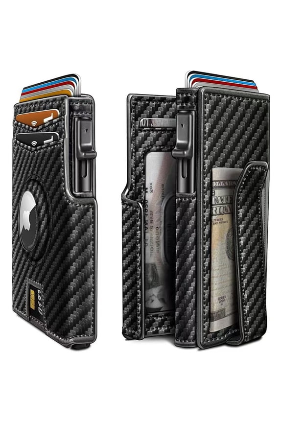 Men's Wallet | Ultra-thin Bifold Wallet with Credit Card Holder, Bill Clip, ID Window, RFID Blocking, Ideal Gift for Father's Day and Thanksgiving