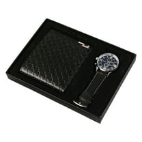 Men’s Wallet & Watch Gift Set - Elegant Business Accessories in Gift Box, Ideal Valentine’s Day & Father’s Day Birthday Gift for Men