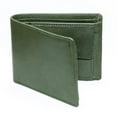 thumbnail image 1 of Ecocraft Men Leather Bifold Wallet – Mild Milled Finish Premium goat milled leather in rich green Classic bifold Full Grain Leather, 1 of 9