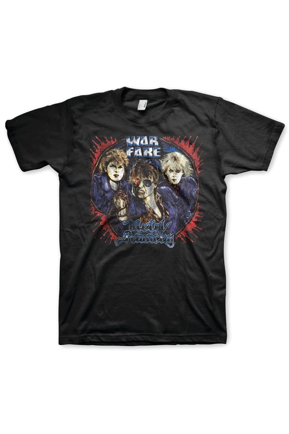 Men's Warfare Metal Anarchy T-shirt Large Black