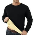 thumbnail image 1 of Men's Warm And Comfortable Thickened Wool Base Sweatshirt Long Sleeve Crewneck Top, 1 of 1