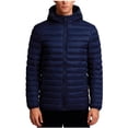 thumbnail image 1 of Men's Warm Down Jacket Lightweight Hooded Winter Coats Puffer Jackets with Inner Pockets Army Green 2XS, 1 of 4