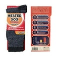 thumbnail image 1 of Men's Warm Thermal Socks Heated Sox Reinforced Toe & Heel 2.3 TOG -13F Multi Packs, 1 of 1
