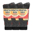thumbnail image 1 of Men's Warm Thermal Socks Heated Sox Reinforced Toe & Heel 2.3 TOG -13F Multi Packs, 1 of 2