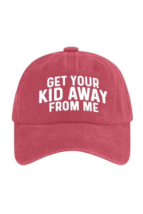 Men's Washed Cotton Baseball Cap Letter Print Funny Quote Hat Unisex Adjustable Dad Hat Vintage Washed Sun Cap for Casual Outings and Everyday Wear,