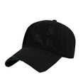 thumbnail image 1 of Men's Washed Cotton Baseball Cap - Retro Soft Brim Hat for Casual Outdoor Activities (Durable & Comfortable) Clearance, Hontri Distressed Baseball Cap Dad Hats for Men Women , Black, One Size, 1 of 2