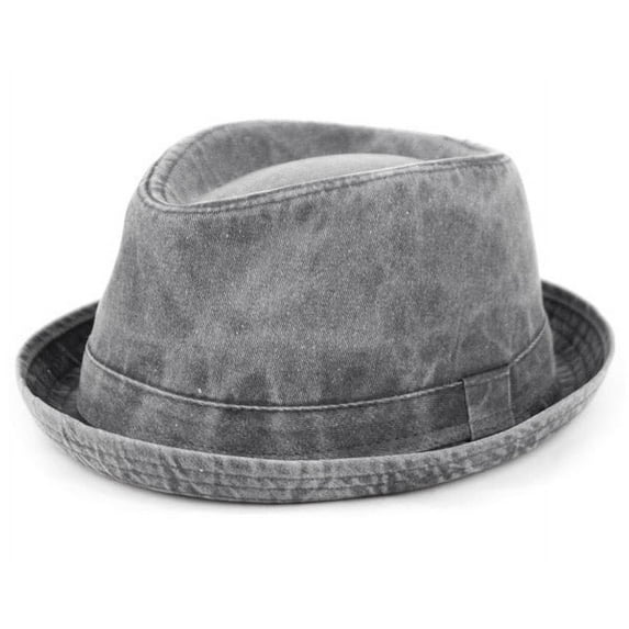 Men's Washed Cotton all Season Jeans Fedora Sun Hat