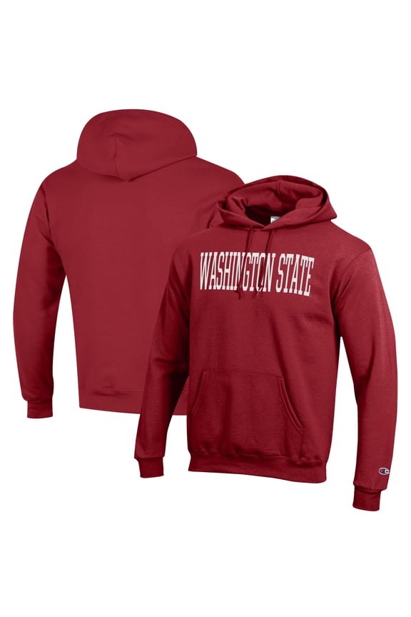 Men's Washington State Cougars Crimson Washington State Cougars Eco Powerblend Pullover Hoodie