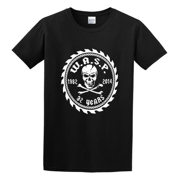 Men's Wasp 30 Years Band Legend T-shirts Black M