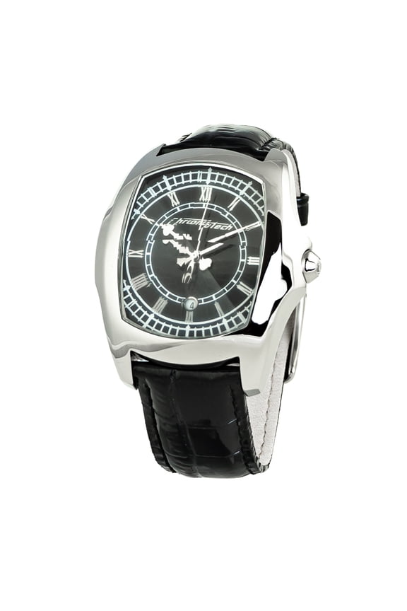 WATCH CHRONOTECH STAINLESS STEEL BLACK BLACK MEN CT7896M 92