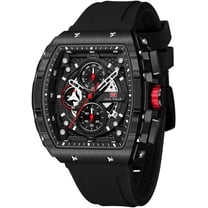 Men's Watch Fashion Sport Wrist Watches (Chronograph/Waterproof/Luminous/Calendar) Silicon Strap Quartz Watch for Men
