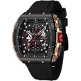 thumbnail image 1 of Men's Watch Fashion Sport Wrist Watches (Chronograph/Waterproof/Luminous/Calendar) Silicon Strap Quartz Watch for Men, 1 of 5