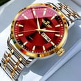 thumbnail image 1 of Men's Watch High-end Fashion Quartz Watch Fully Automatic Dual Calendar Business Men's Wristwatch Waterproof Luminous Diamond-studded Watch Butterfly Clasp, 1 of 6