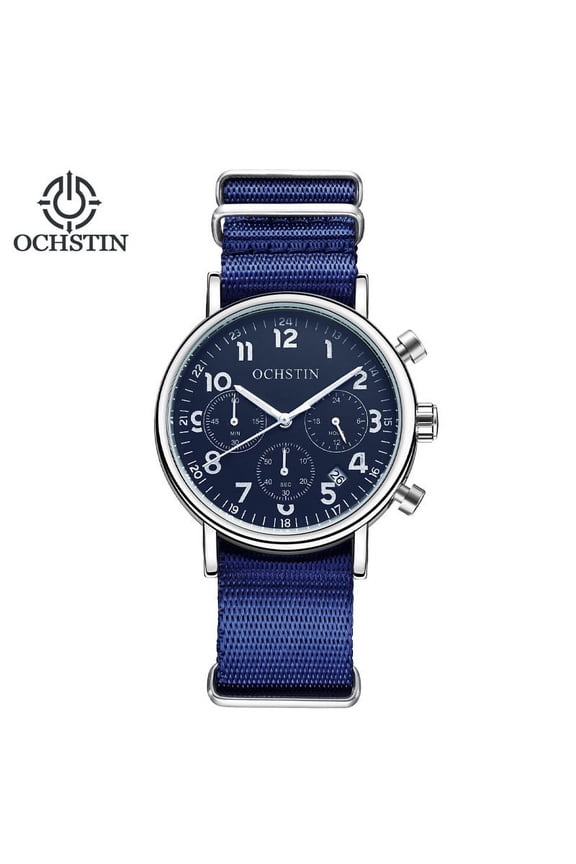 Men's Watch Multifunctional Quartz Waterproof Watch Classic 3-Pin Small Dial