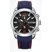 Mens Watch Reloj De Hombre Sports Style Silicone Rubber Watches Chronograph
