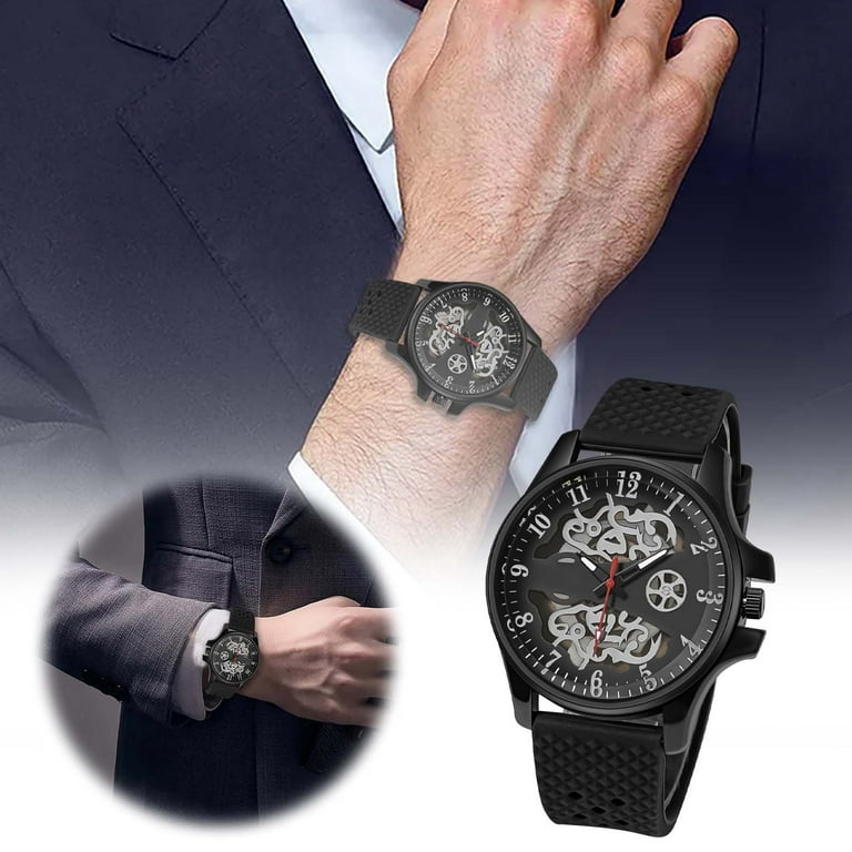 Men s Watch with Velcro Strap Men s Large Dial Watches Men s Watches Stainless Steel Men s Watch Business Wear Watch Casual And Creative Men s Trendy Watch Walmart