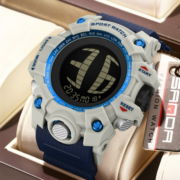 Men's Watch Waterproof Digital Sport Watch Military Digital Watches for men Alarm Back Light Classic Large face Watch
