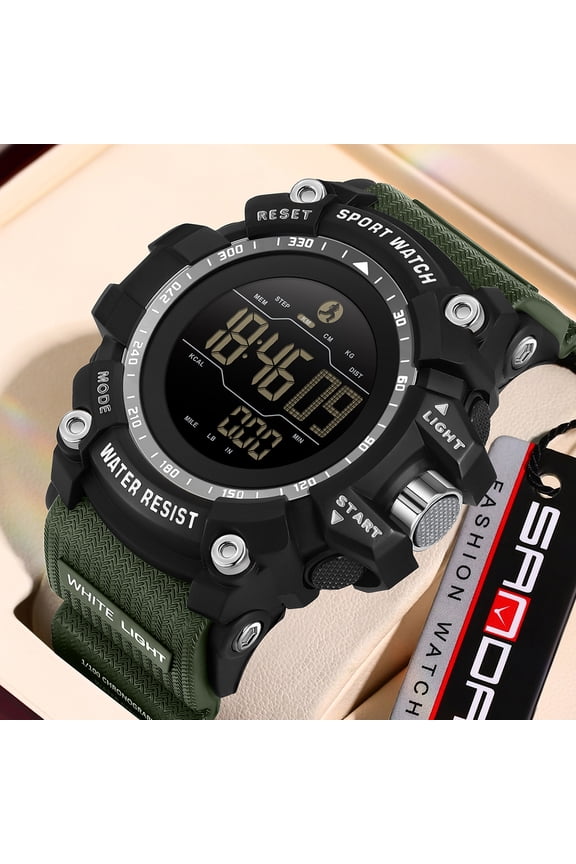 Men's Watch Waterproof Digital Sport Watch Military Digital Watches for men Alarm Back Light Classic Large face Watch