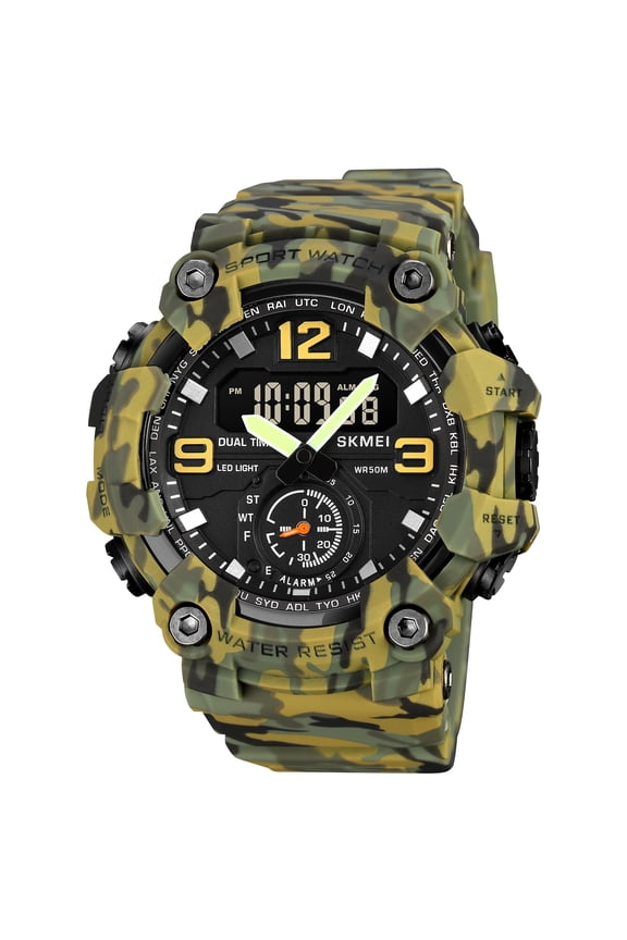 Men's Watch Waterproof Digital Sport Watch Military Digital Watches for men Alarm Back Light Classic Large face Watch