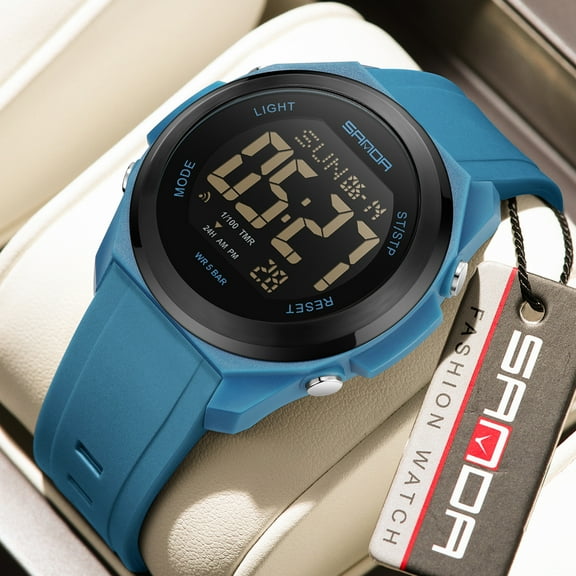 Men's Watch Waterproof Digital Sport Watch Military Digital Watches for men Alarm Back Light Classic Large face Watch