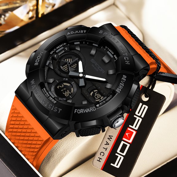 Men's Watch Waterproof Digital Sport Watch Military Digital Watches for men Alarm Back Light Classic Large face Watch